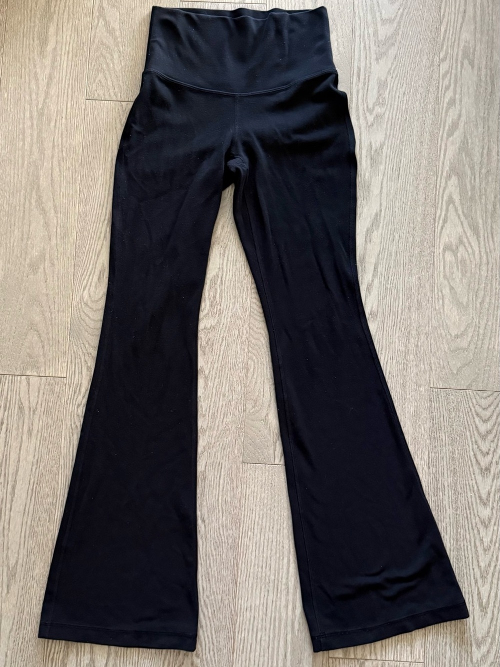 TNA Black High Rise Flare Yoga Leggings in size XS